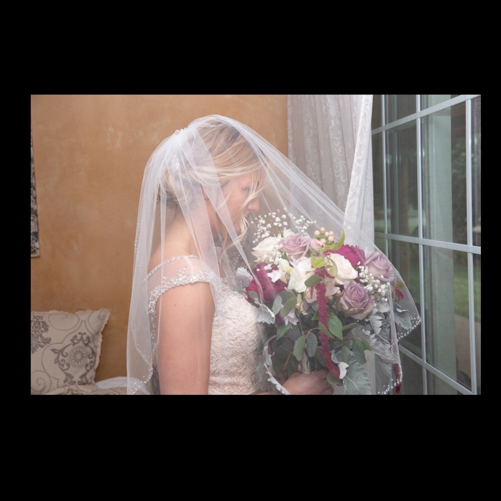 New custom made wedding veil